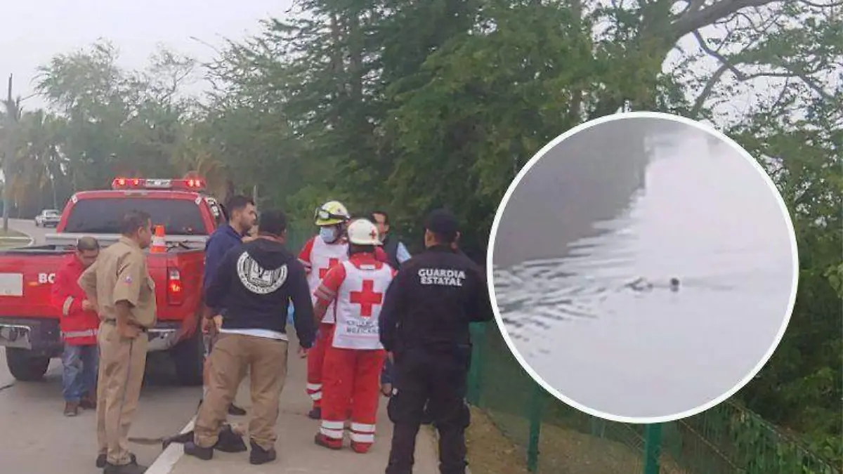 Captan a mujer orando por joven atacado por cocodrilo en laguna de Tampico 